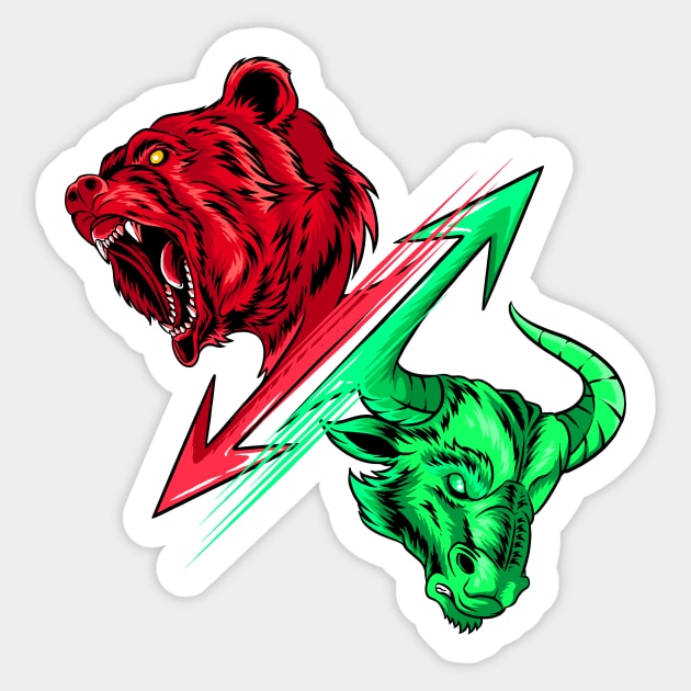 Bearish and bullish crypto market Sticker by Acid_rain